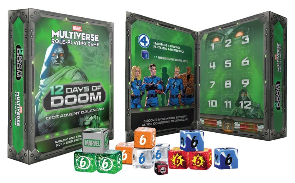 Marvel Multiverse RPG Adventskalender 12 Days of Doom Dice - Preorder - ETA: 28.12.2026