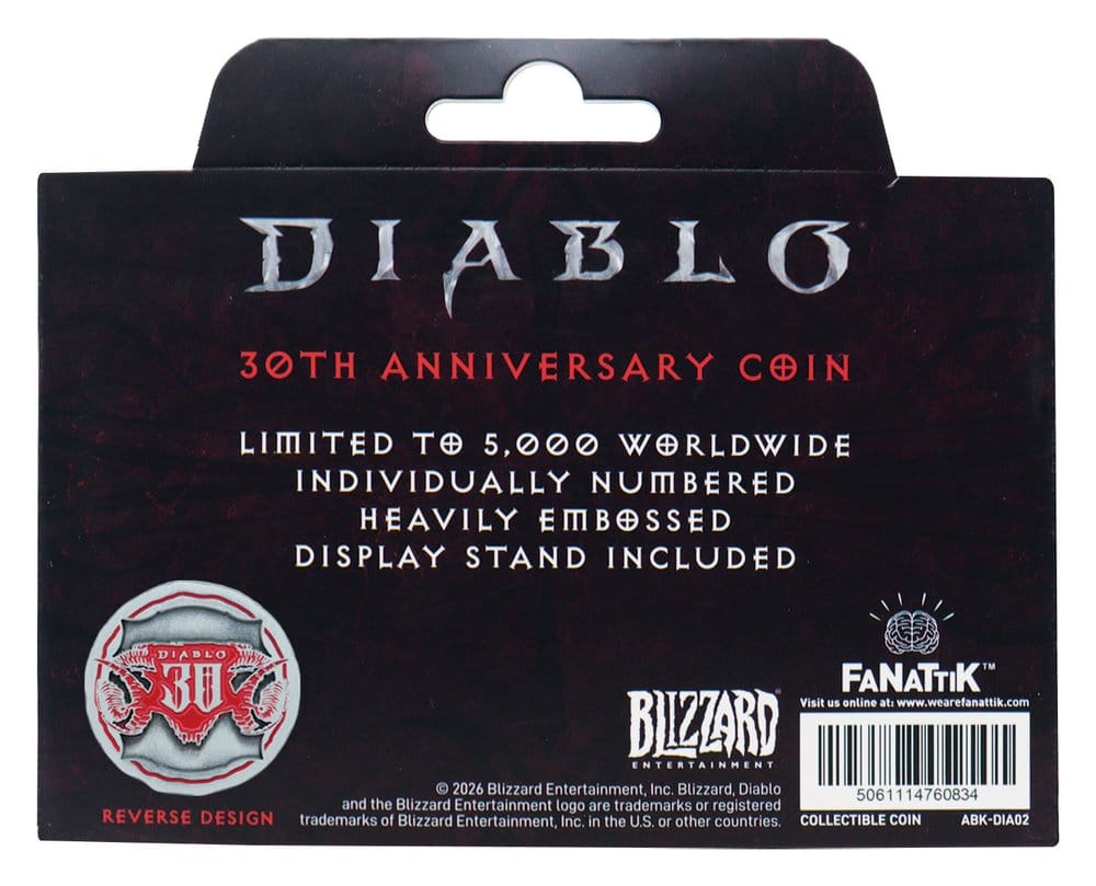 Diablo Sammelmünze 30th Anniversary Limited Edition - Preorder - ETA: 25.03.2027