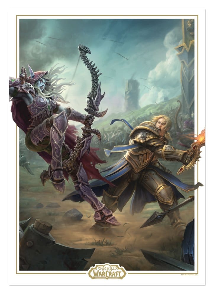 World of Warcraft Kunstdruck Sylvanas vs Anduin Wrynn Limited Edition 42 x 30 cm - Preorder - ETA: 25.09.2026