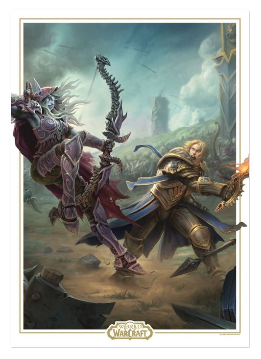 World of Warcraft Kunstdruck Sylvanas vs Anduin Wrynn Limited Edition 42 x 30 cm - Preorder - ETA: 25.09.2026