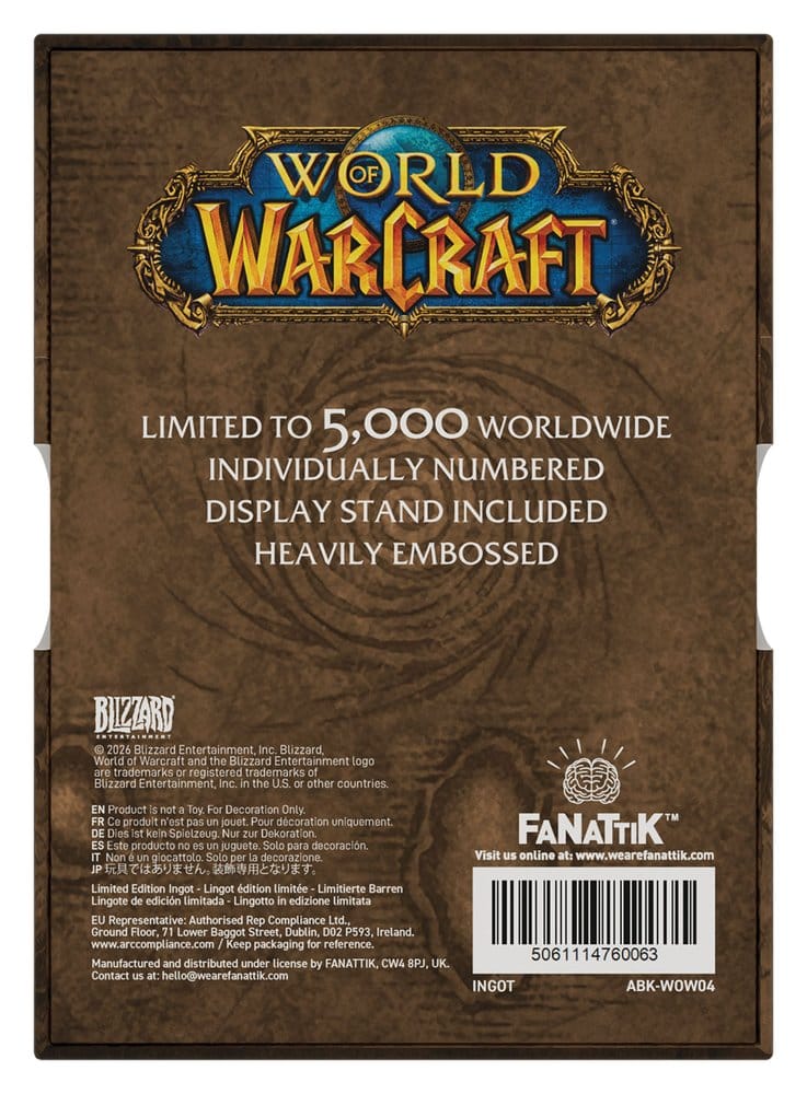 World of Warcraft Metallbarren Cover Limited Edition - Preorder - ETA: 25.01.2027