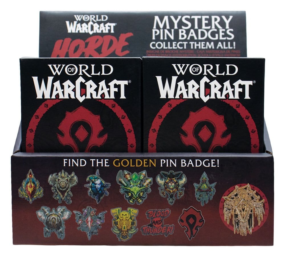 World of Warcraft Mystery Ansteck-Pins Horde Blind Box Display (12) - Preorder - ETA: 25.01.2027