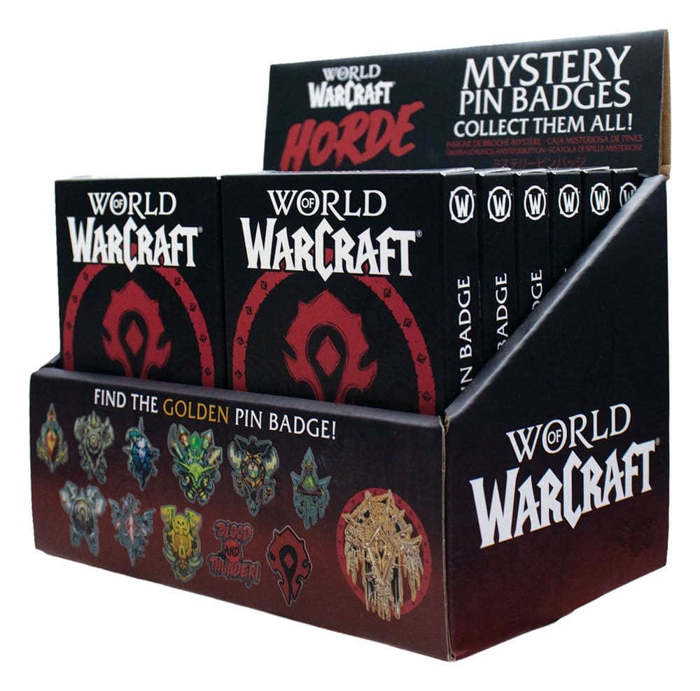 World of Warcraft Mystery Ansteck-Pins Horde Blind Box Display (12) - Preorder - ETA: 25.01.2027