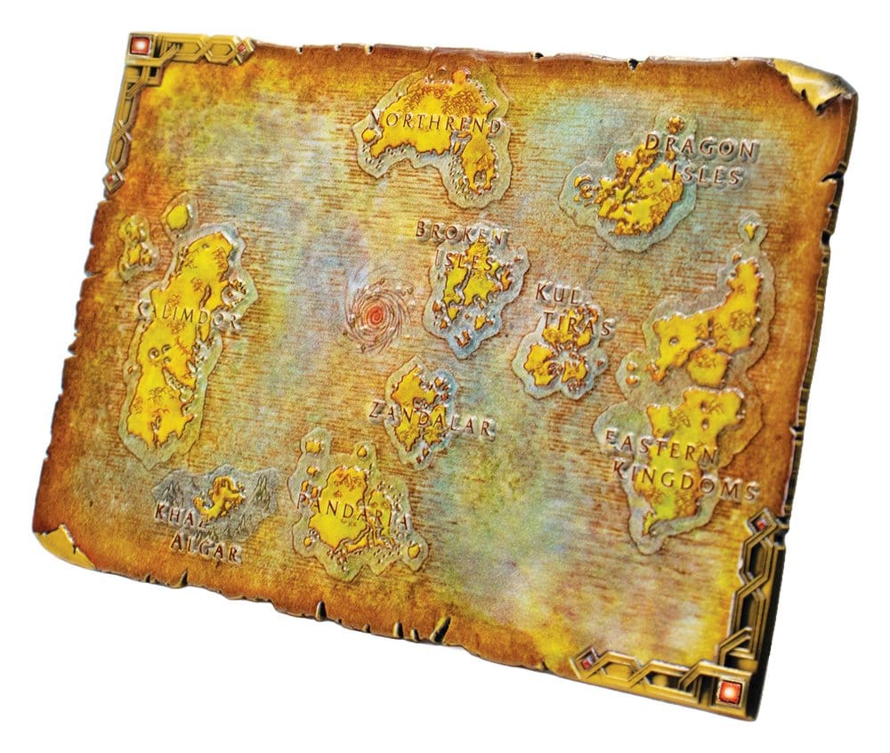 World of Warcraft Replik Metal Map of Azeroth Limited Edition 12 x 18 cm - Preorder - ETA: 25.03.2027