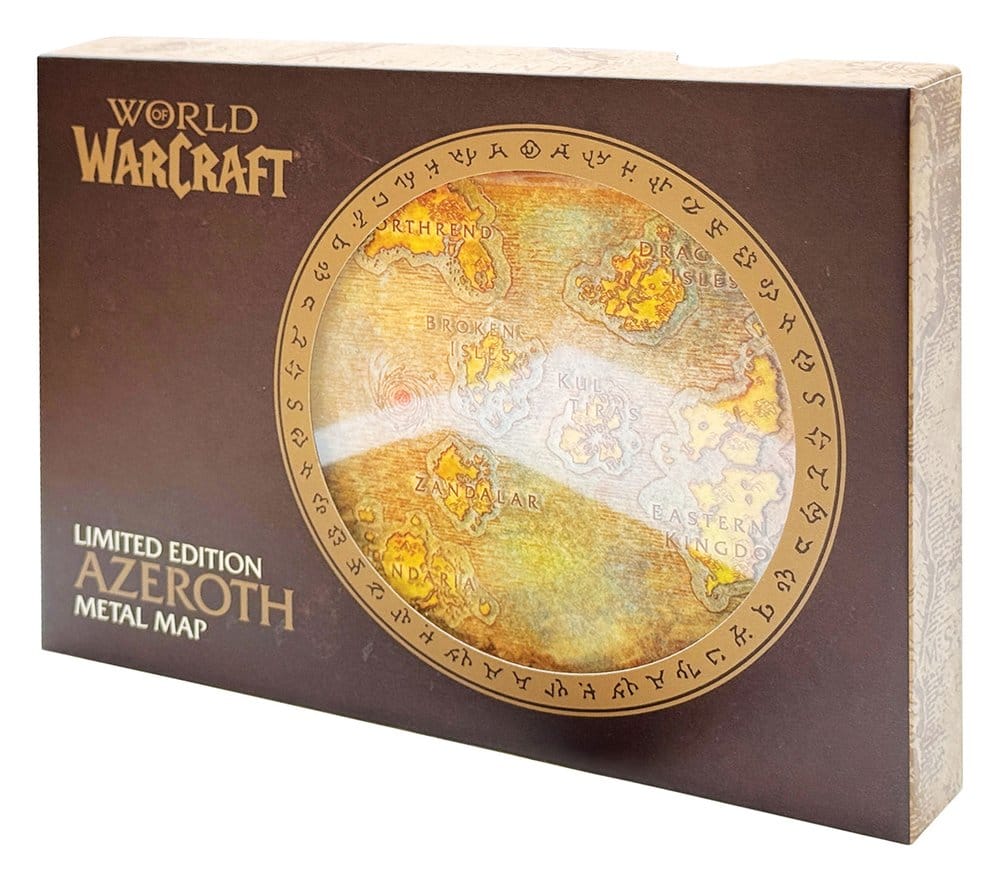 World of Warcraft Replik Metal Map of Azeroth Limited Edition 12 x 18 cm - Preorder - ETA: 25.03.2027