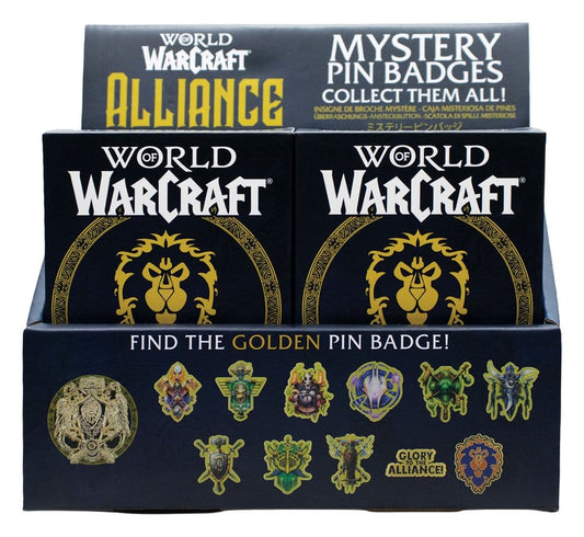 World of Warcraft Alliance Ansteck-Pins Blind Box Display (12) - Preorder - ETA: 25.01.2027