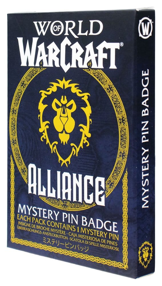 World of Warcraft Alliance Ansteck-Pins Blind Box Display (12) - Preorder - ETA: 25.01.2027