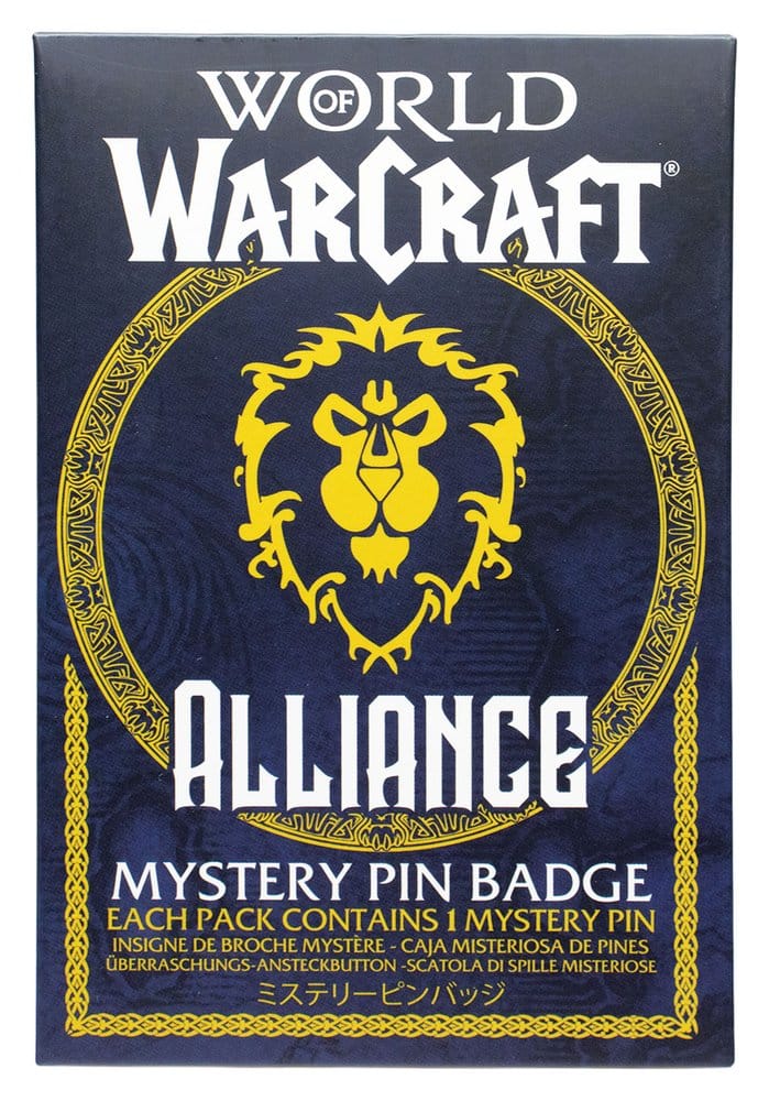 World of Warcraft Alliance Ansteck-Pins Blind Box Display (12) - Preorder - ETA: 25.01.2027