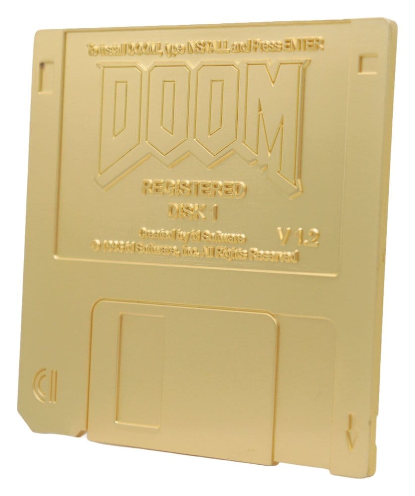 Doom Replik Floppy Disk Gold Plated Limited Edition            - Preorder - ETA: 08.08.2026