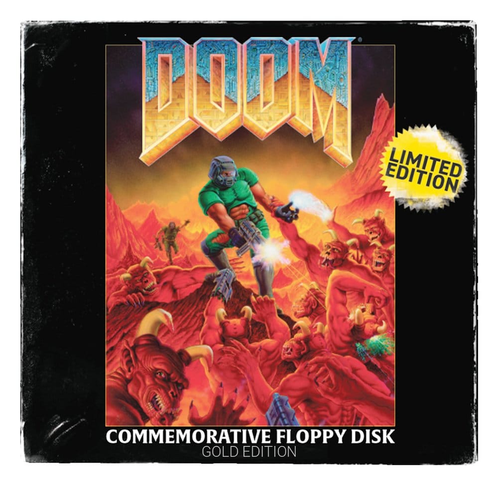 Doom Replik Floppy Disk Gold Plated Limited Edition            - Preorder - ETA: 08.08.2026