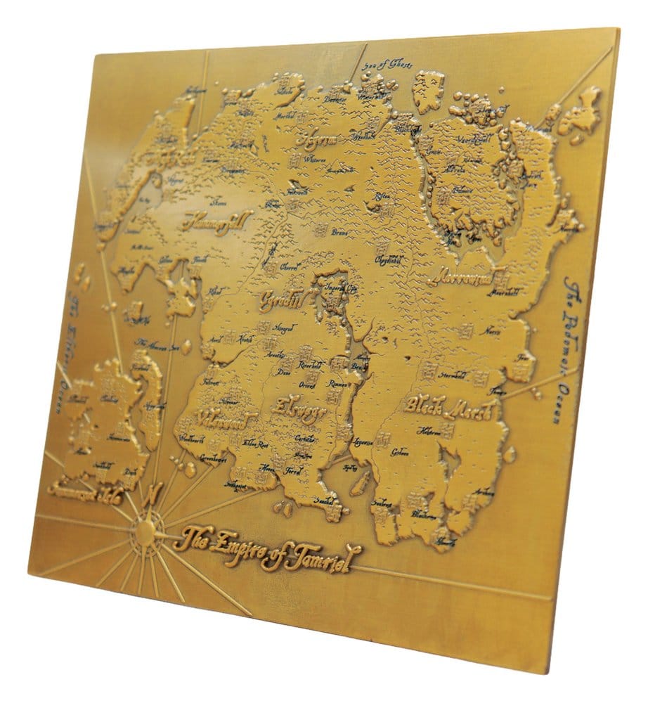 The Elder Scrolls Replik Metal Map of Tamriel Limited Edition 15 x 13 cm - Preorder - ETA: 25.03.2027