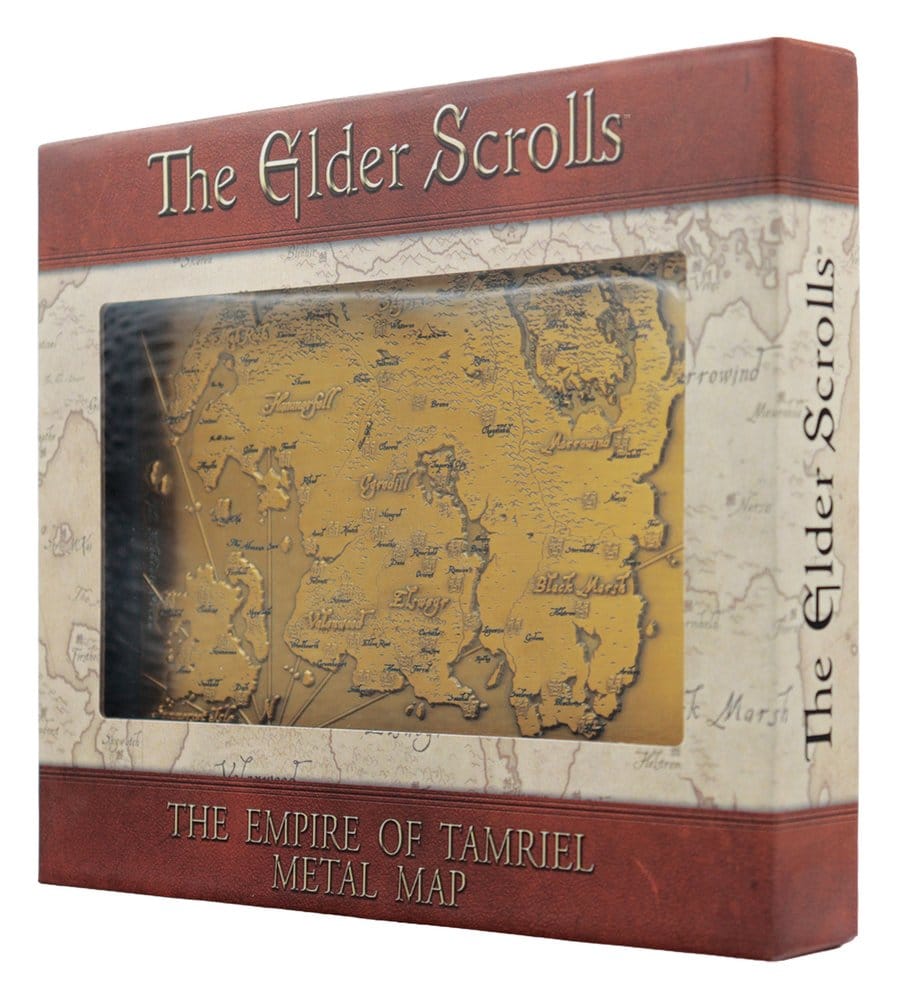 The Elder Scrolls Replik Metal Map of Tamriel Limited Edition 15 x 13 cm - Preorder - ETA: 25.03.2027