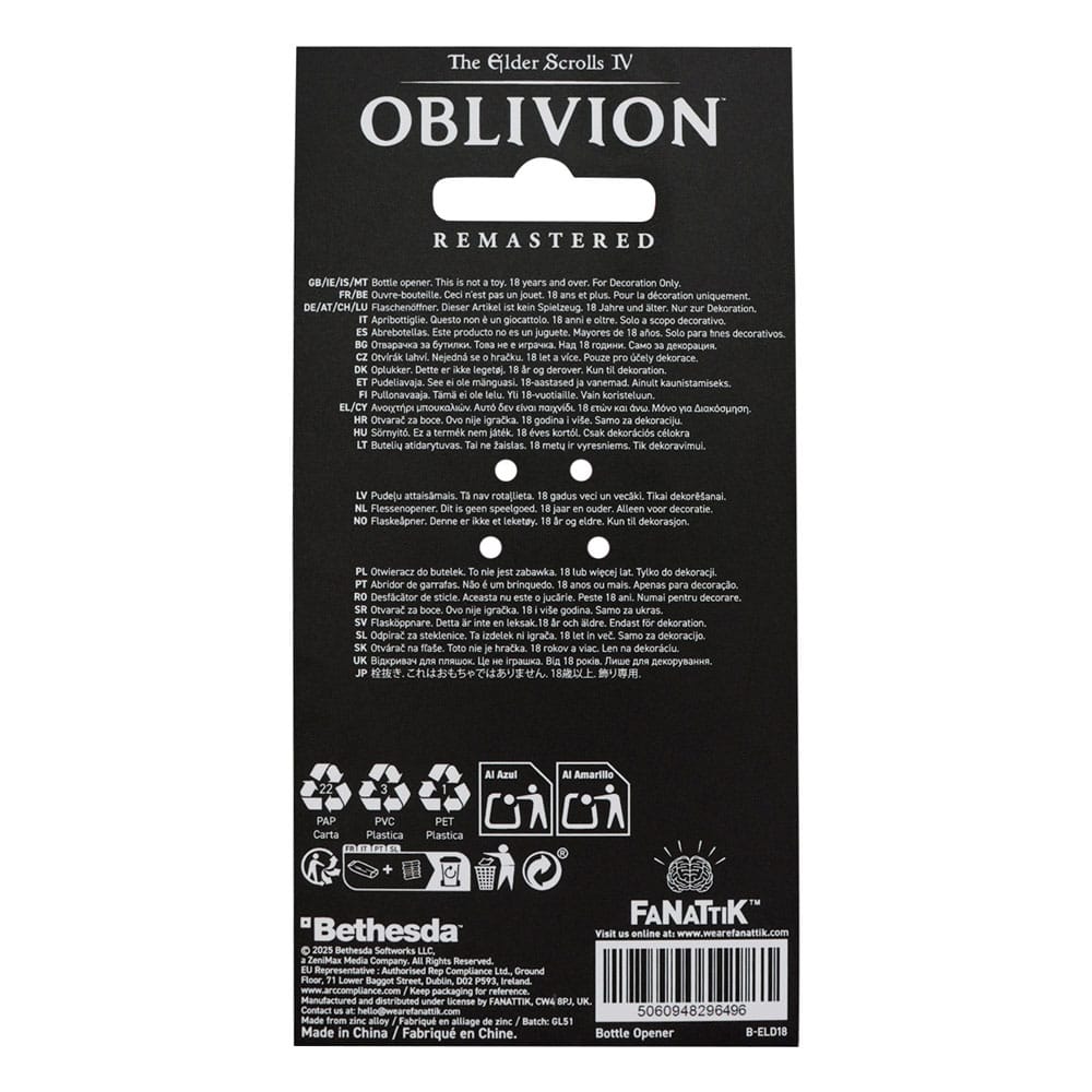 The Elder Scrolls IV: Oblivion Flaschenöffner Mehrune´s Razor  - Preorder - ETA: 09.07.2026