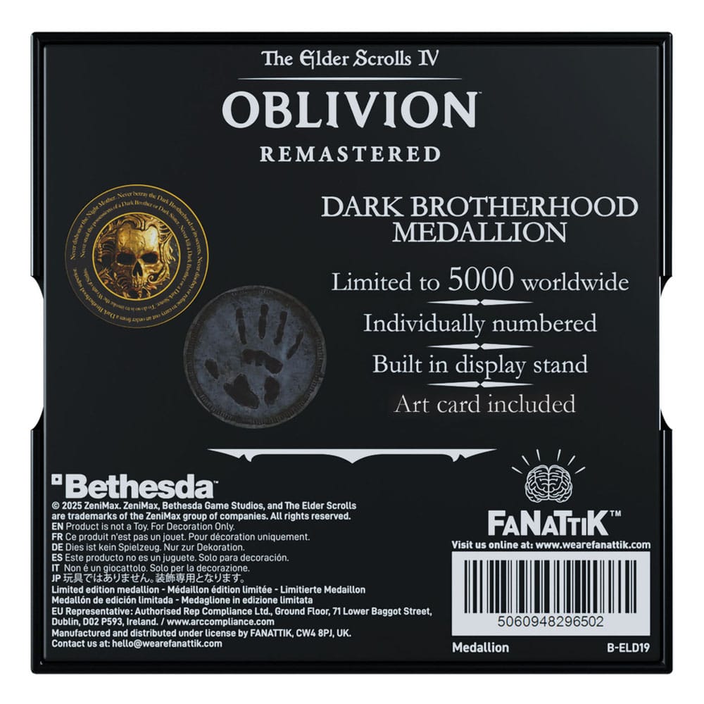 The Elder Scrolls IV: Oblivion Medaille Dark Brotherhood  - Versand: 7 Tage nach Bestellung