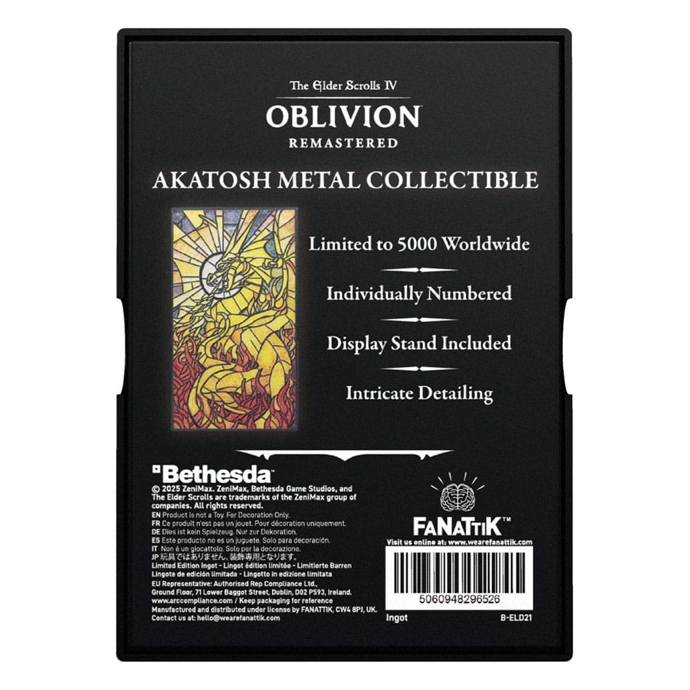 The Elder Scrolls IV: Oblivion Metallbarren Akatosh  - Preorder - ETA: 08.04.2026