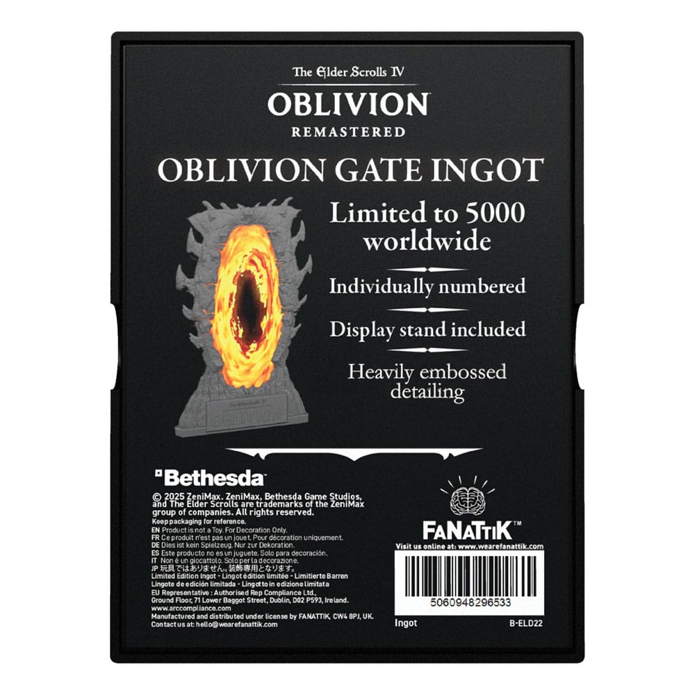 The Elder Scrolls IV: Oblivion Metallbarren Gates - Versand: 7 Tage nach Bestellung