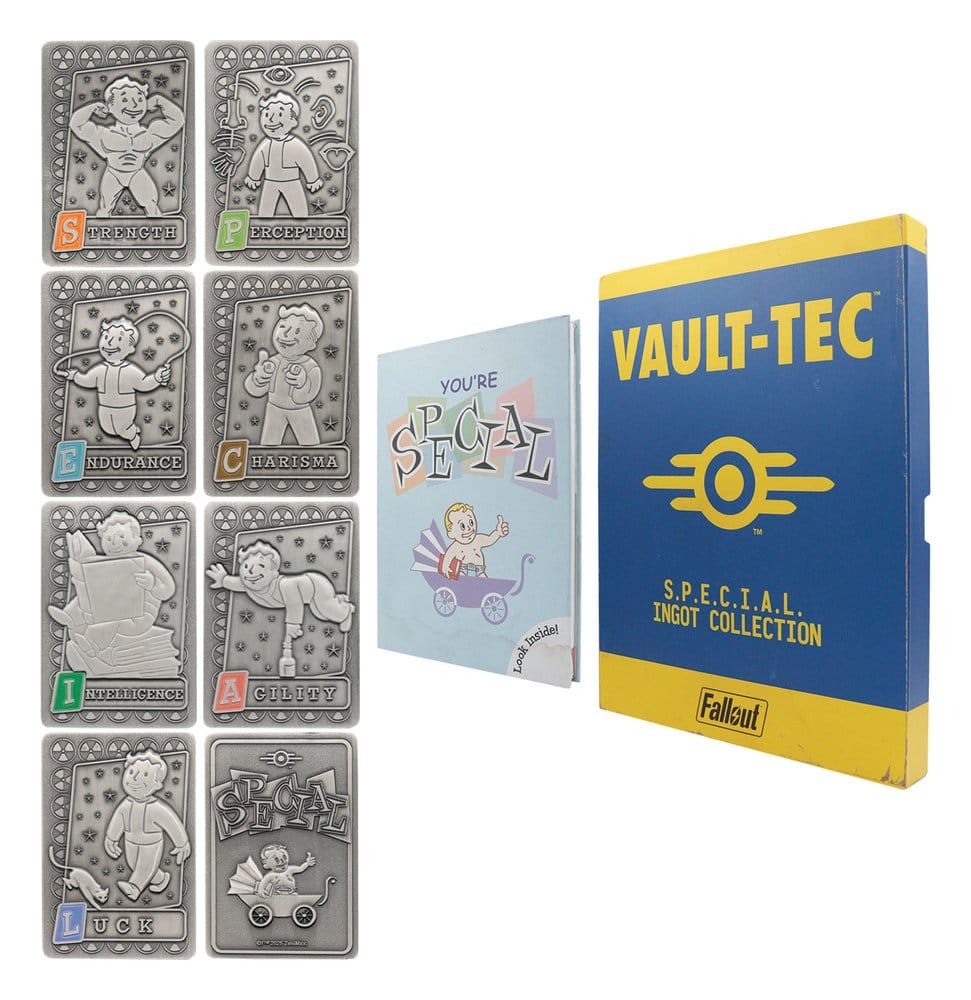 Fallout Metallbarren mit Album S.P.E.C.I.A.L. Perk Card Collector’s Album - Preorder - ETA: 25.10.2026