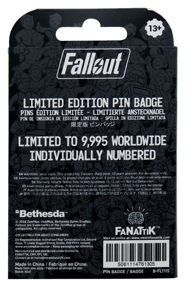 Fallout Ansteck-Pin Vault Door 111 Limited Edition Hinged - Preorder - ETA: 25.01.2027