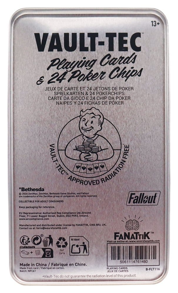 Fallout Vault Dweller's Poker Set 17 x 5 x 10 cm - Preorder - ETA: 25.05.2027