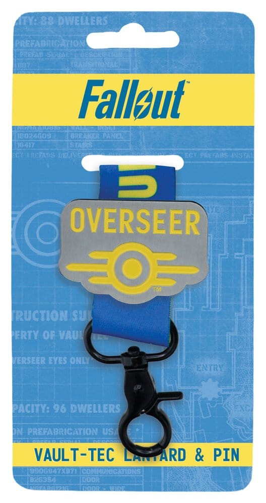Fallout Vault-Tec Overseer Schlüsselband & Ansteck-Pin Set - Preorder - ETA: 23.04.2027