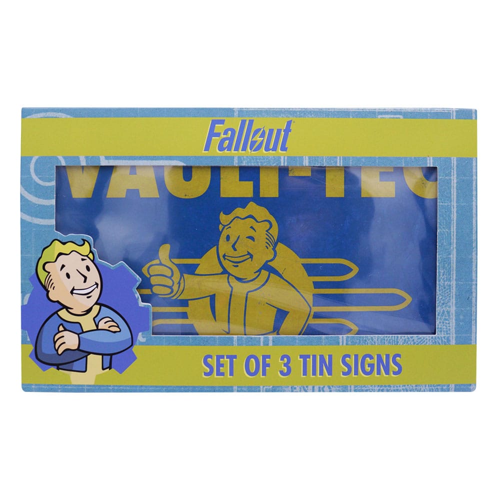 Fallout Blechschilder 3er Set Brands  - Preorder - ETA: 18.10.2025