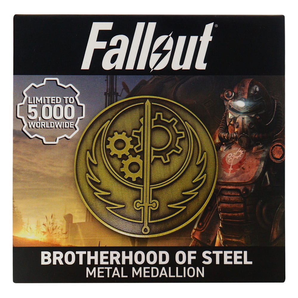 Fallout Medaille Brotherhood of Steel - Versand: 5-7 Tage nach Bestellung