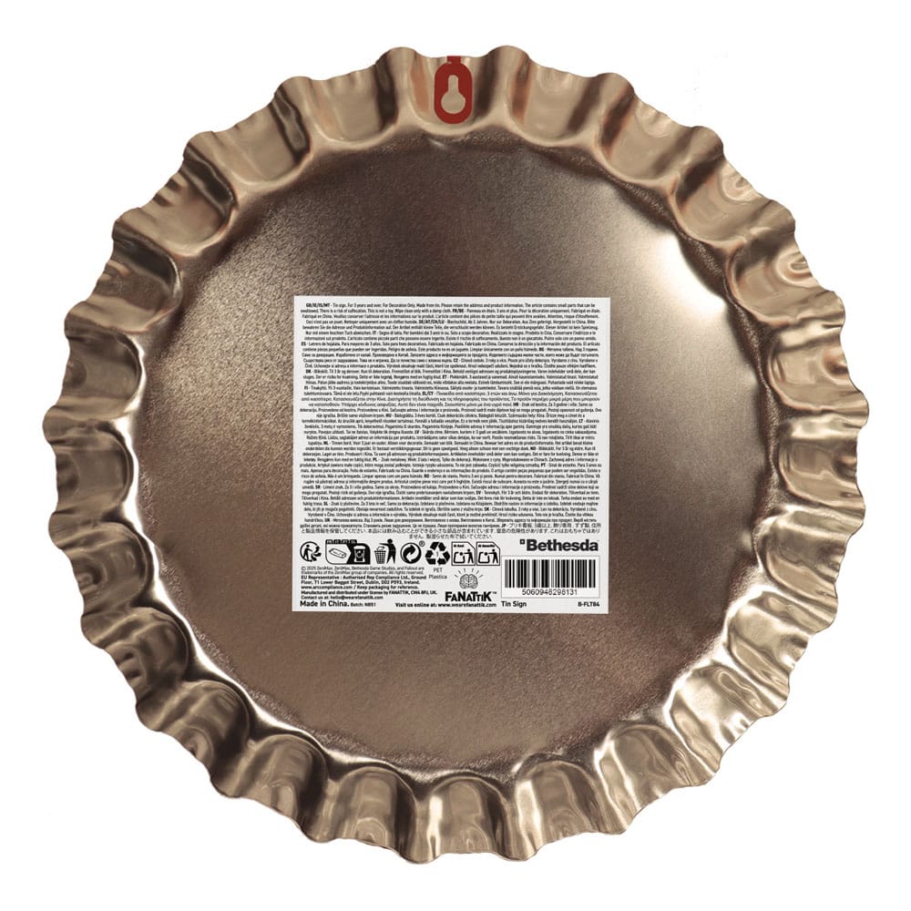 Fallout Blechschild Sunset Sarsaparilla Bottle Cap    - Versand: 7 Tage nach Bestellung