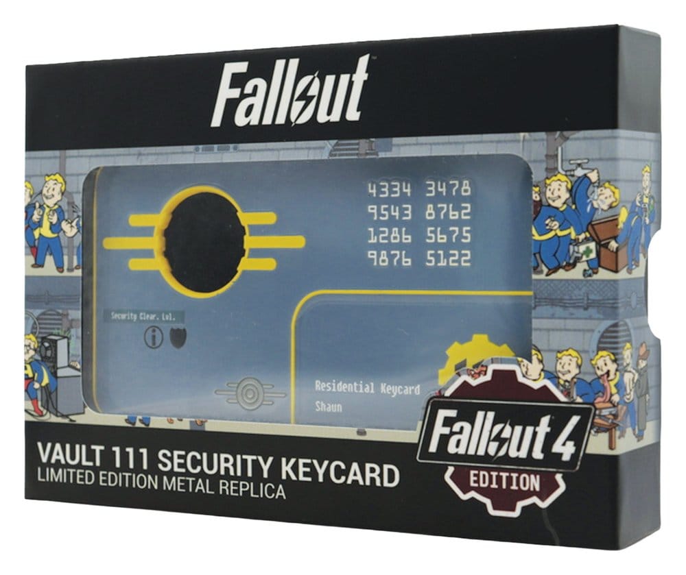 Fallout Replik Security Keycard Vault 111 Limited Edition 11 cm - Versand: 7 Tage nach Bestellung