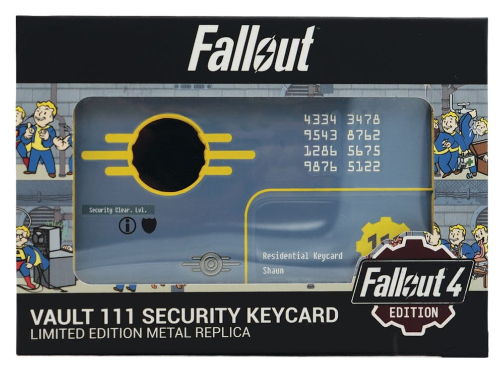 Fallout Replik Security Keycard Vault 111 Limited Edition 11 cm - Versand: 7 Tage nach Bestellung