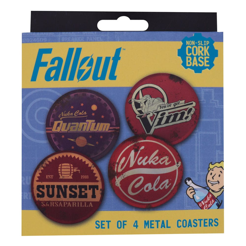 Fallout Untersetzer 4er-Pack Metal Drinks   - Preorder - ETA: 09.07.2026