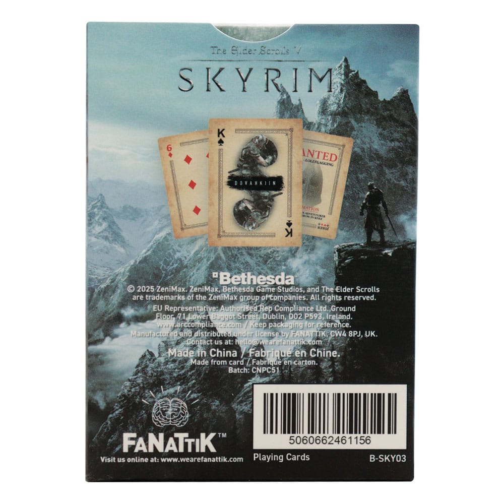 Elder Scrolls Skyrim Spielkarten Display (12) - Preorder - ETA: 08.04.2026