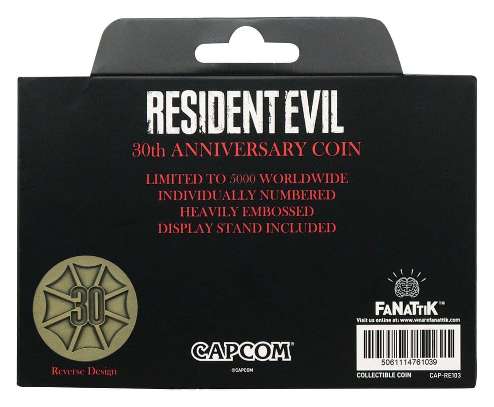 Resident Evil Sammelmünze 30th Anniversary Antique Brass Edition - Preorder - ETA: 24.12.2026