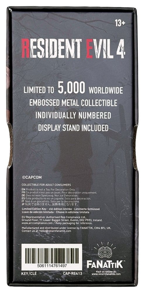 Resident Evil Replik Dungeon Key Limited Edition 11 x 5 cm - Preorder - ETA: 25.05.2027