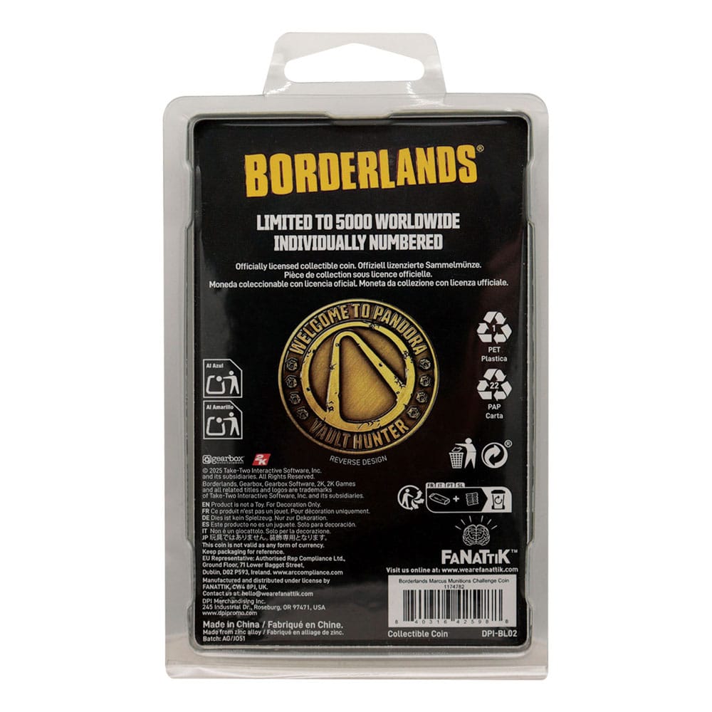 Borderlands Sammelmünze Marcus Munitions Limited Edition   - Preorder - ETA: 25.12.2025