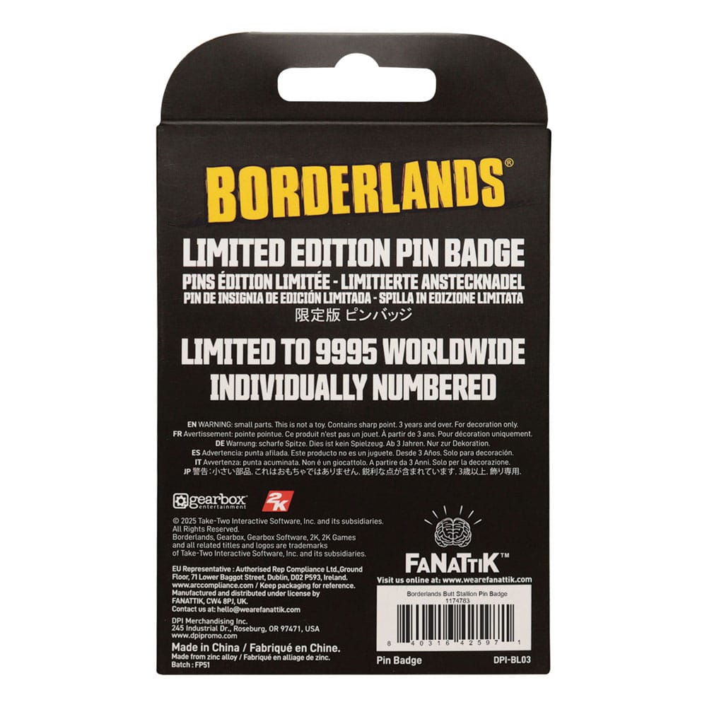Borderlands Ansteck-Pin Butt Stallion Limited Edition  - Preorder - ETA: 25.12.2025
