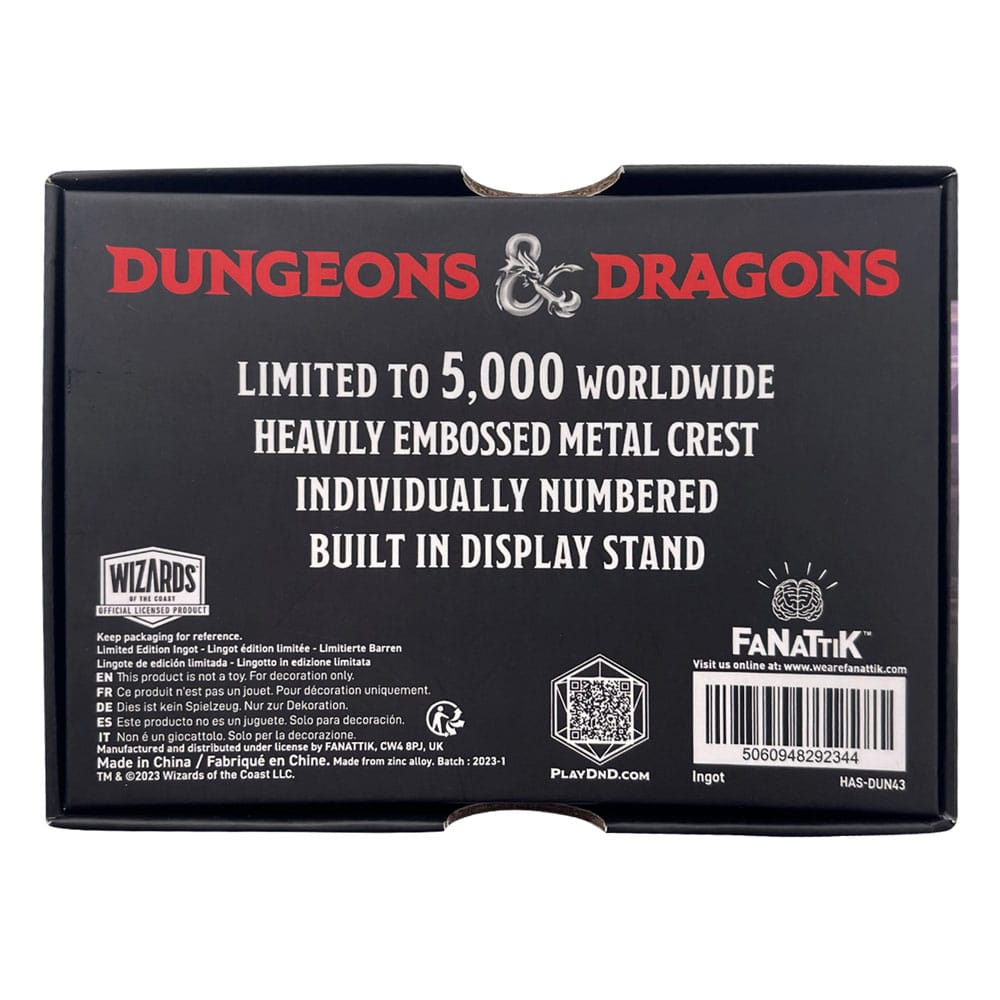 Dungeons & Dragons Metallbarren Mithral Hall Limited Edition  - Versand: 5-7 Tage nach Bestellung