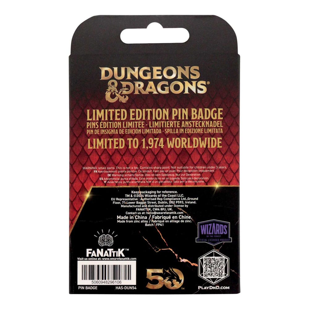 Dungeons & Dragons Ansteck-Pin Alignment Spinner Gold Coloured Limited Edition   - Preorder - ETA: 18.10.2025