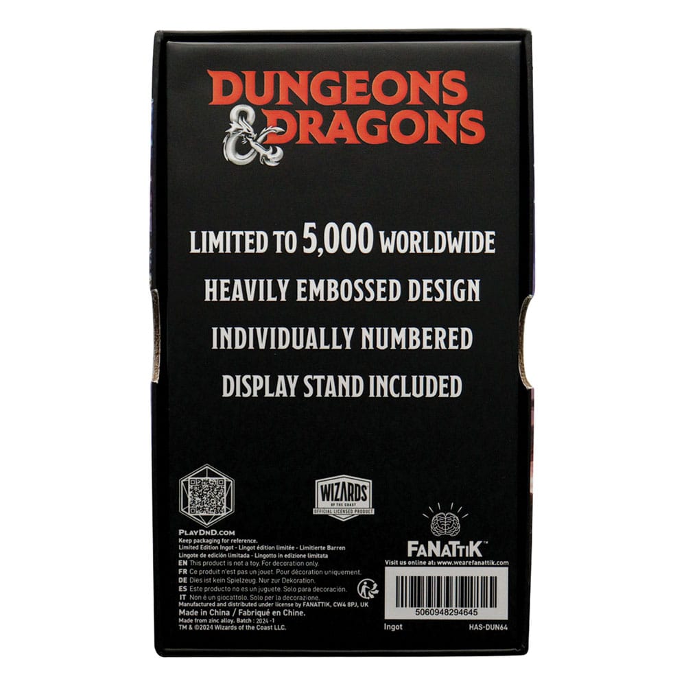 Dungeons & Dragons Metallbarren Book of Many Things Limited Edition - Versand: 5-7 Tage nach Bestellung