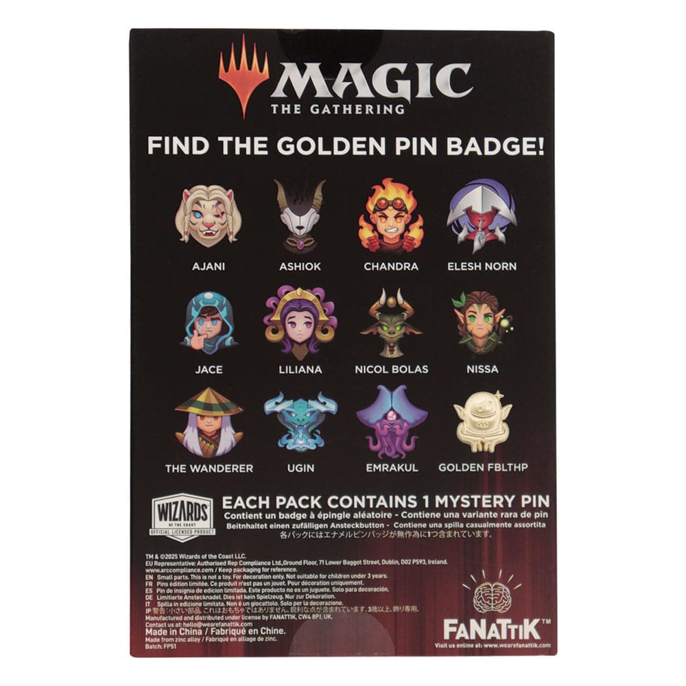 Magic: The Gathering Ansteck-Pins Mystery Pin Badge Display (12)     - Versand: 7 Tage nach Bestellung