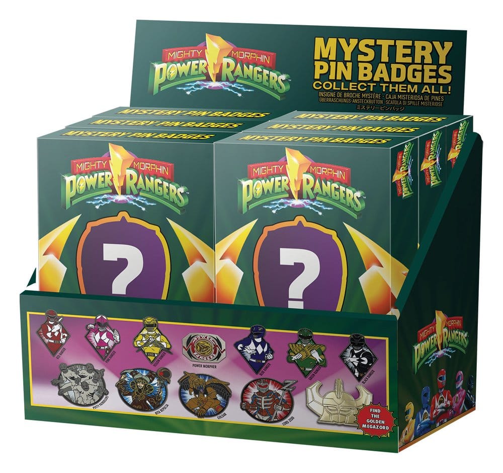 Power Rangers Mystery Ansteck-Pins Blind Box Sortiment (12) - Preorder - ETA: 25.03.2027