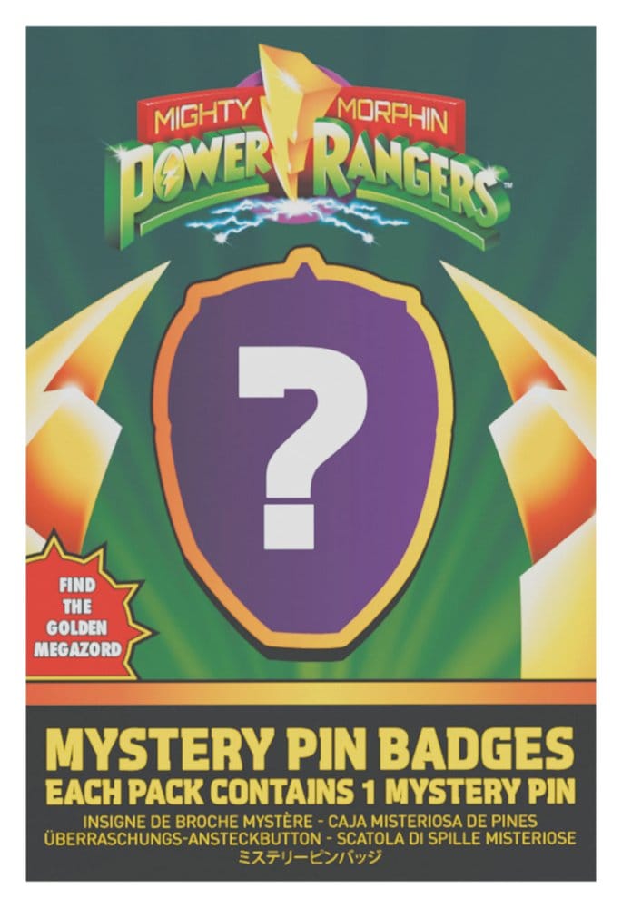 Power Rangers Mystery Ansteck-Pins Blind Box Sortiment (12) - Preorder - ETA: 25.03.2027