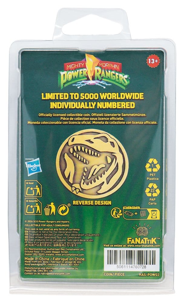 Power Rangers Sammelmünze Red Ranger Limited Edition - Preorder - ETA: 28.12.2026