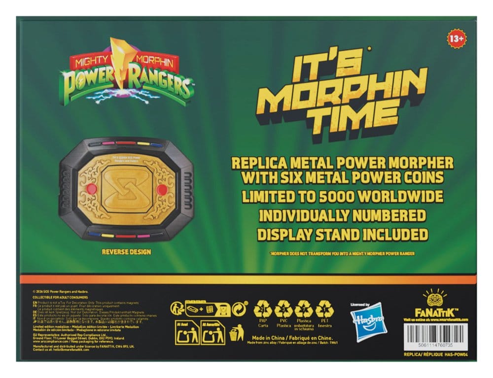 Power Rangers Replik Interchangeable Power Morpher Limited Edition 7 x 9 cm - Preorder - ETA: 25.03.2027