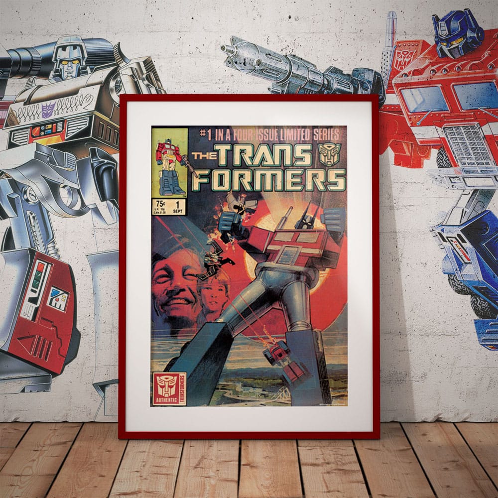 Transformers Kunstdruck 40th Anniversary Limited Edition 42 x 30 cm       - Versand: 5-7 Tage nach Bestellung