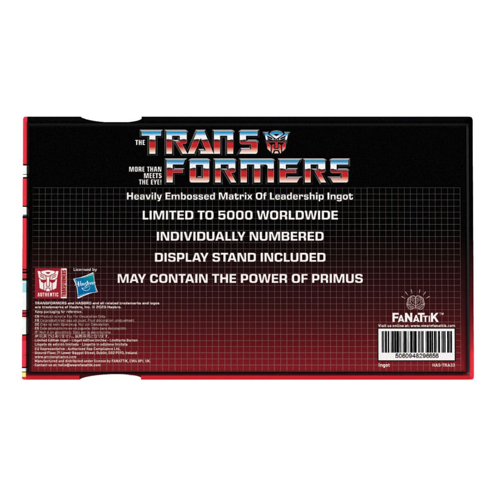Transformers Replik Matrix of Leadership Metal Limited Edition 14 cm    - Preorder - ETA: 25.10.2025