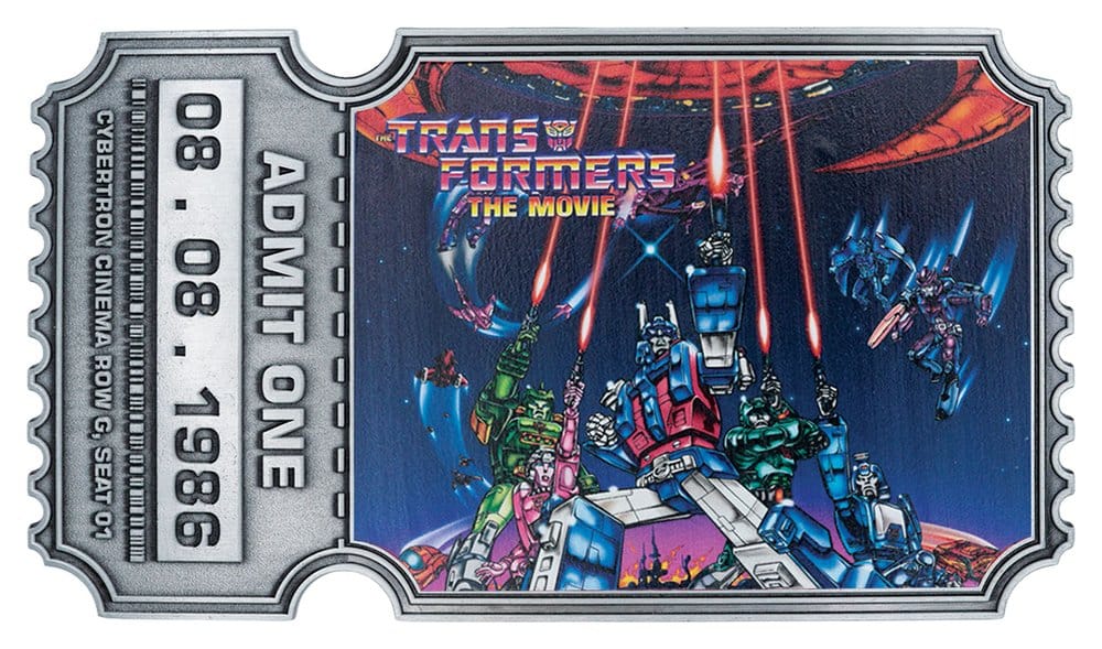 Transformers Replik The Movie 40th Anniversary Movie Ticket Limited Edition 9 x 16 cm - Preorder - ETA: 25.03.2027