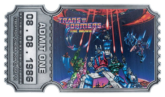 Transformers Replik The Movie 40th Anniversary Movie Ticket Limited Edition 9 x 16 cm - Preorder - ETA: 25.03.2027
