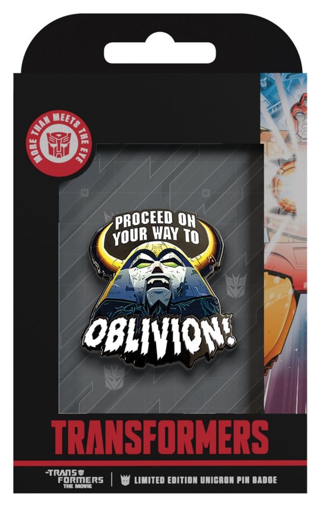 Transformers Ansteck-Pin The Movie 40th Anniversary Unicron Limited Edition - Preorder - ETA: 25.11.2026