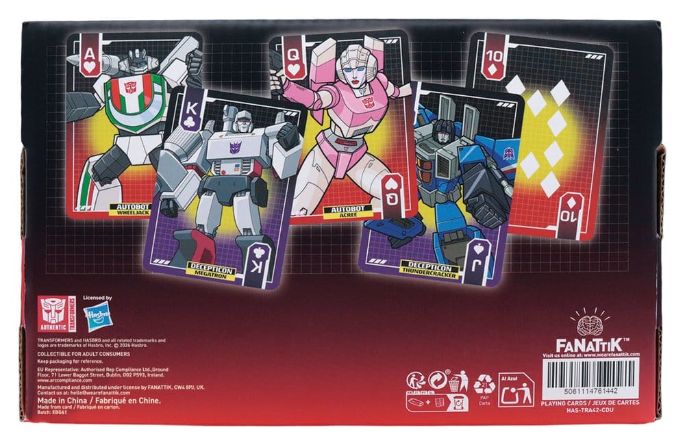Transformers Spielkarten Display (12) - Preorder - ETA: 23.04.2027