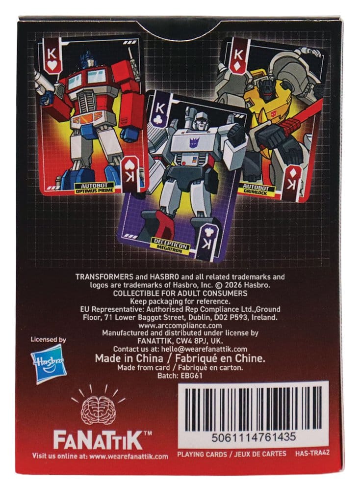 Transformers Spielkarten Display (12) - Preorder - ETA: 23.04.2027
